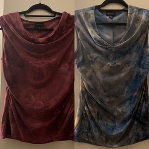 Tie Dye Textured Knit Tops
